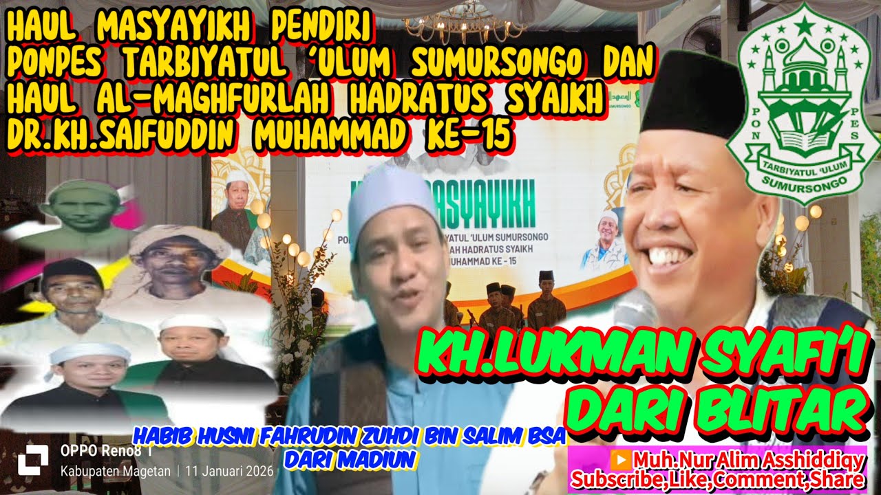 🔴Live KH.Lukman Syafi'i & Habib Husni Fahrudin Zuhri Haul Masayikh Ponpes Tarbiyatul Ulum Sumorsongo
