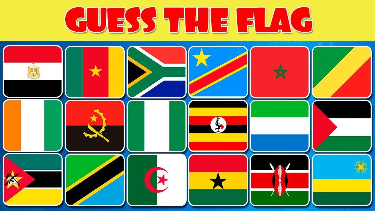 Guess the 54 African Country Flags
