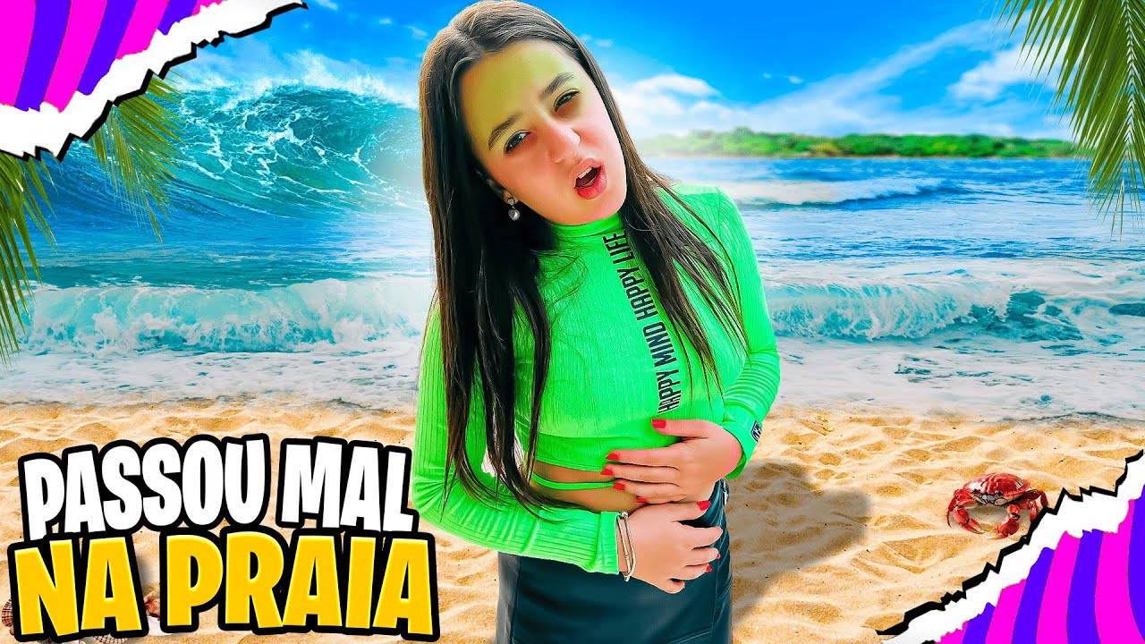 PASSEI MUITO MAL NA PRAIA ! MARCELA JARDIM