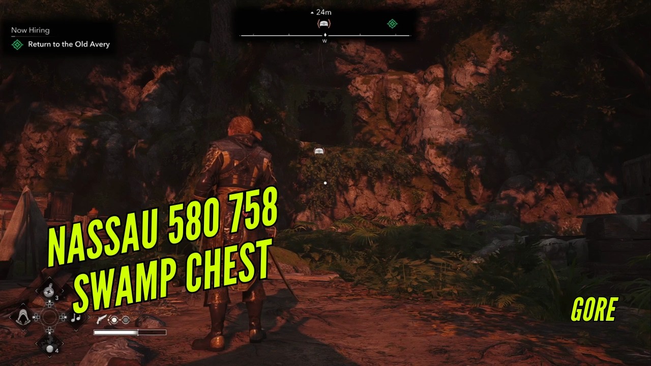 Нассау, сундук на болотах 580 758 | AC Black Flag Resynced