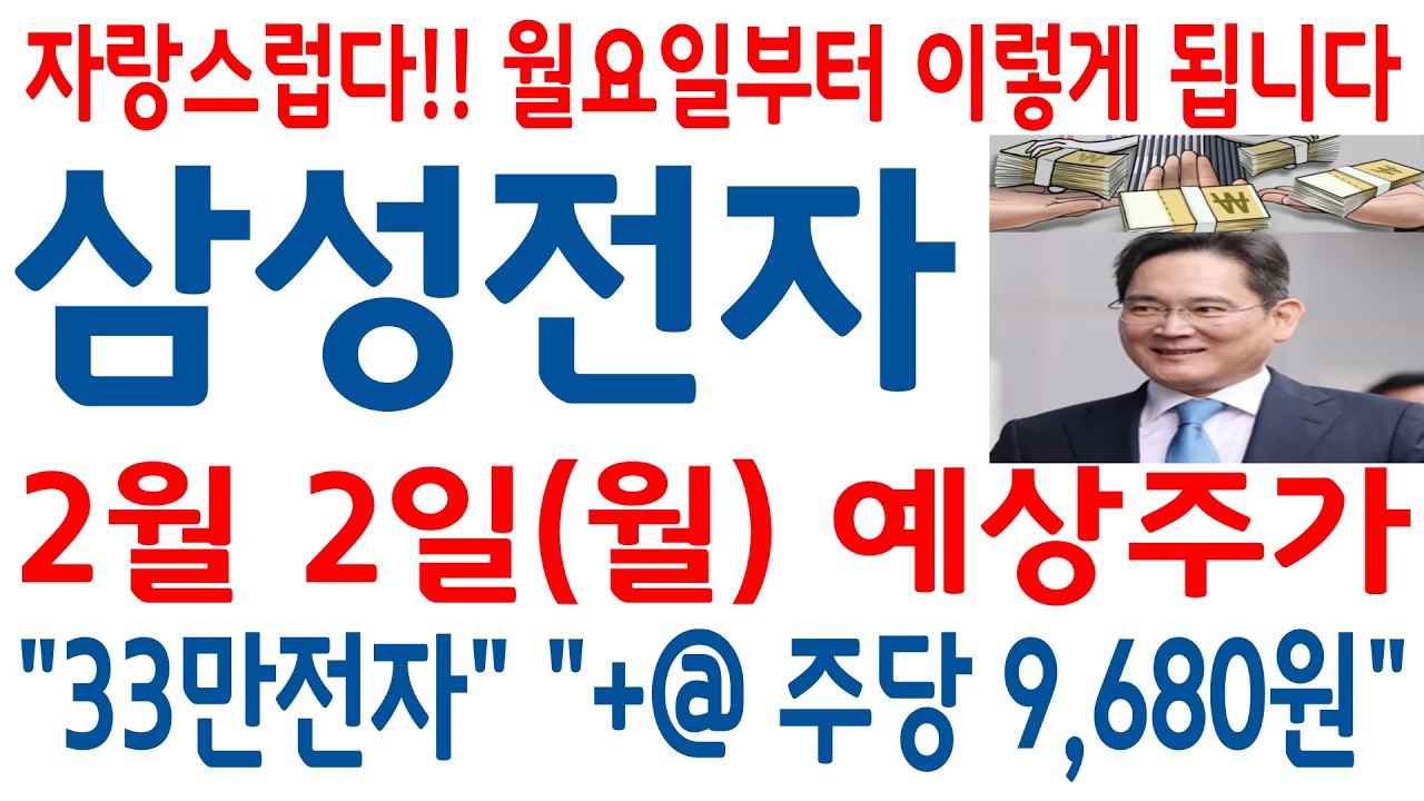 [삼성전자 주가]-(월)예상주가, 자랑스럽다..!! 월요일부터 이렇게 됩니다. +@ 주당 9,680원 대박! 또 대박!!#삼성전자 #삼성전자 주가 #삼성전자 주가전망