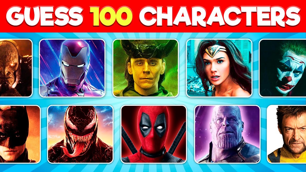Guess the 100 Superheroes and Villains 🦸‍♂ 😈