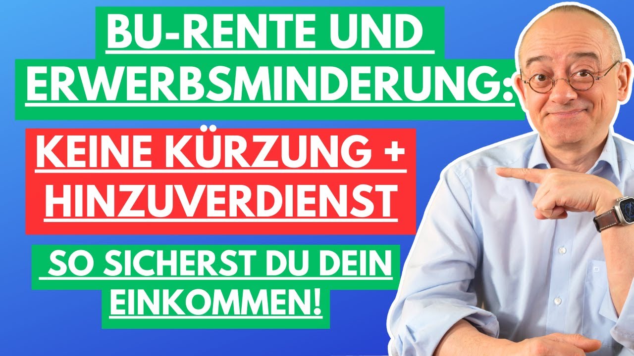 BU & Erwerbsminderungsrente: Keine Kürzung + Hinzuverdienst – So sicherst du dein Einkommen!