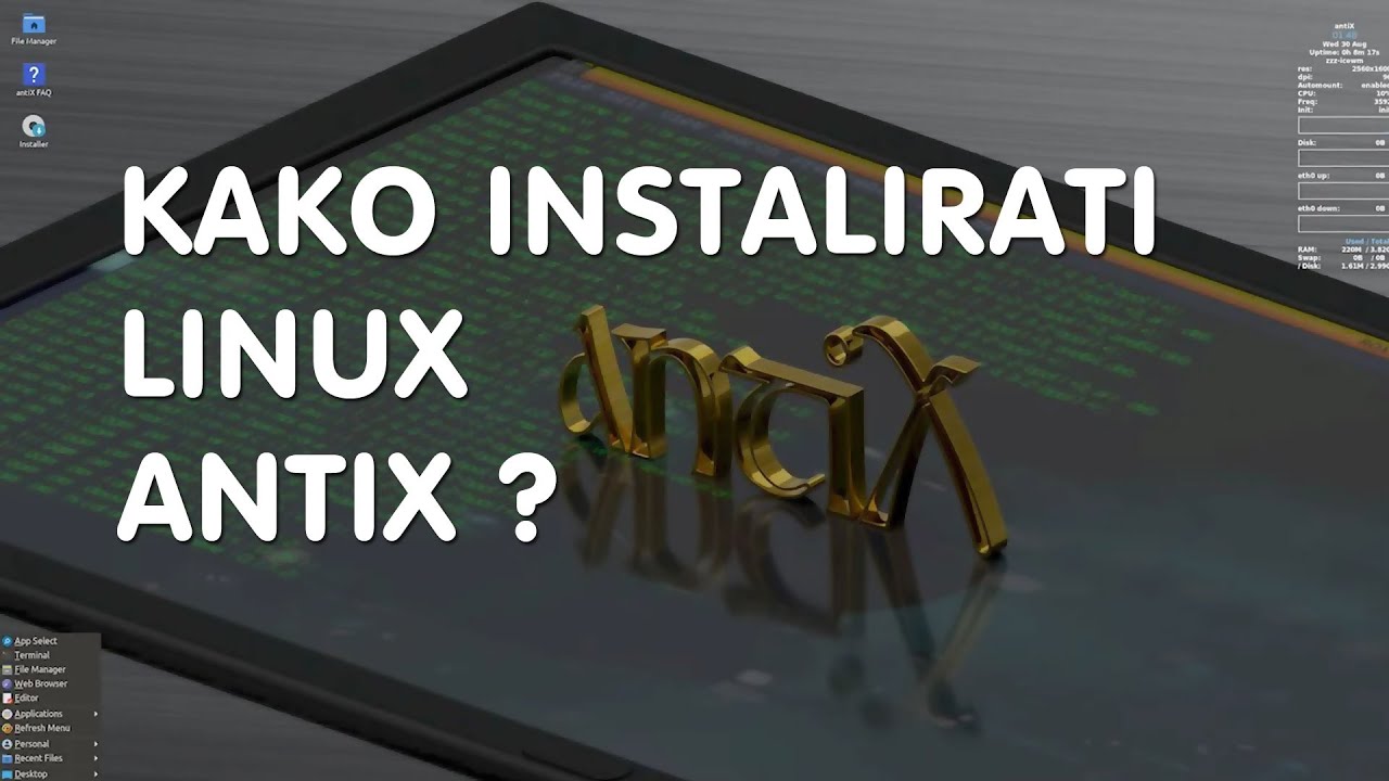 Probao sam Linux AntiX, ali instalacija nije uspela ?