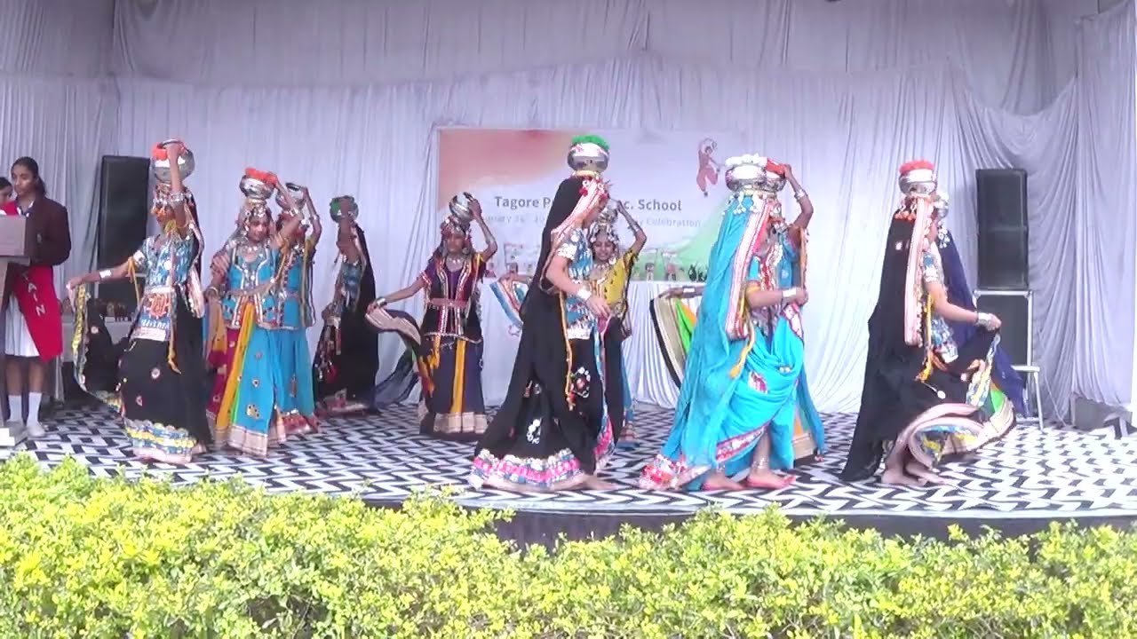 Graceful Rajasthani Folk Dance by Our Little Girls | Republic Day 2026 | Tagore School Chanderiya