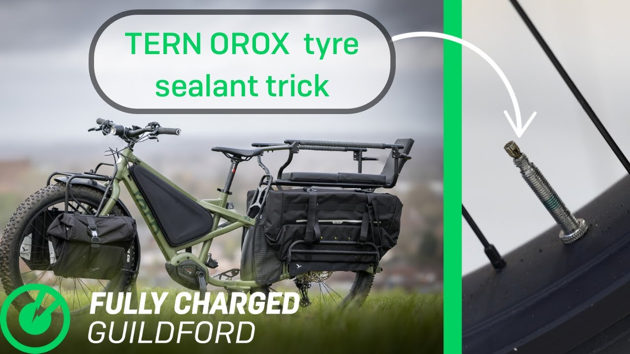 How to add tyre sealant to a non-removable core inner tube. ft tern orox