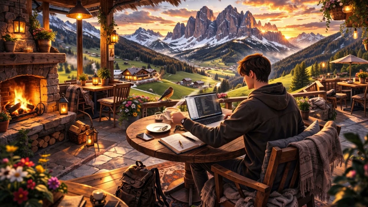 Lofi music for study, relax & reading 📚 study in Dolomites