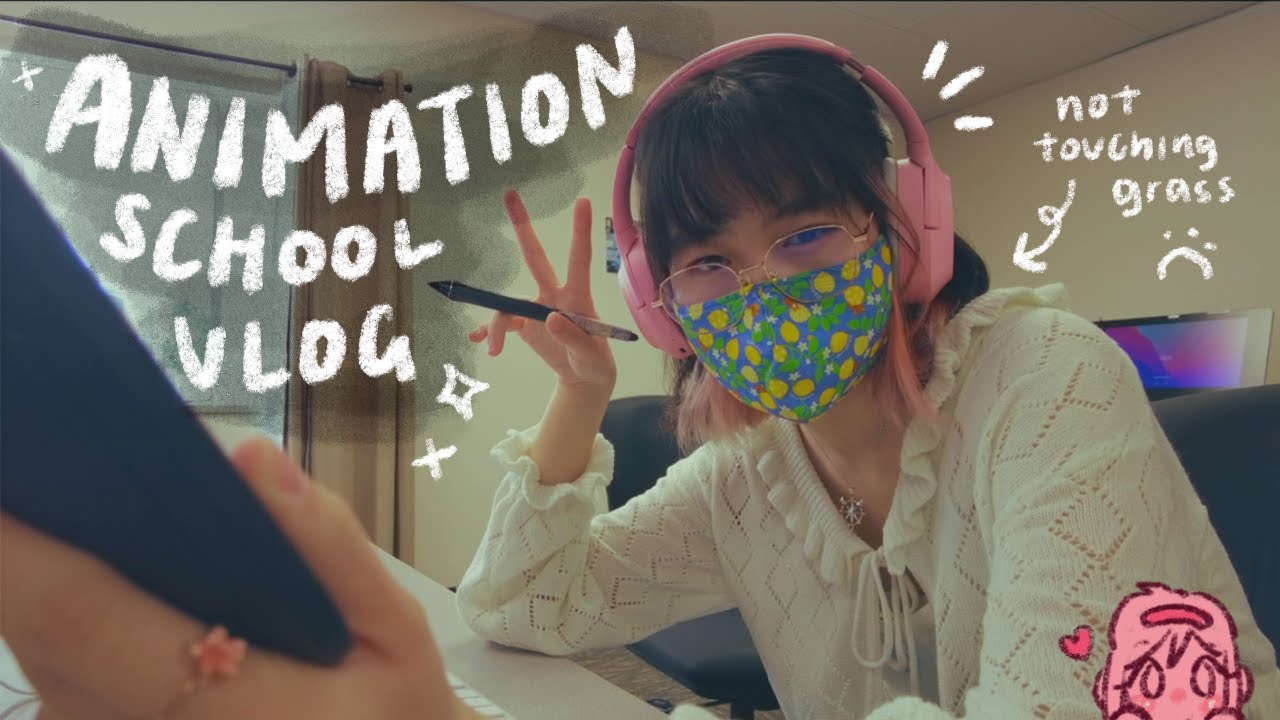 Working on my Calarts film! (animation grind) 💥 | sakuvlog ep.18