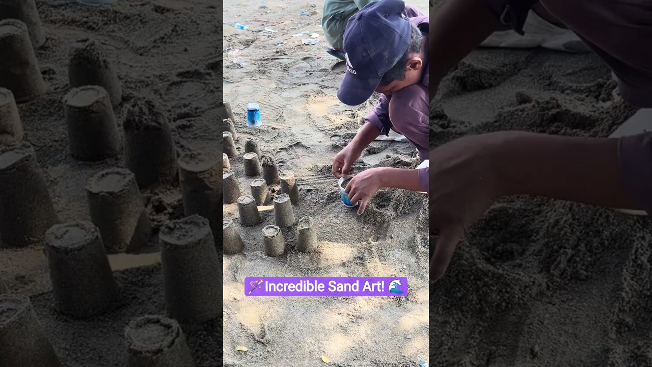 🪄Incredible Sand Art! 🌊 Kids&rsquo; Next-Level Creativity With Sand Moulds!