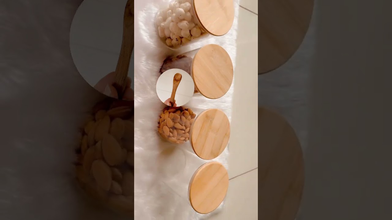 Jars from Amazon!!Glass jars with wooden lid #youtubeshorts #productreview #amazon