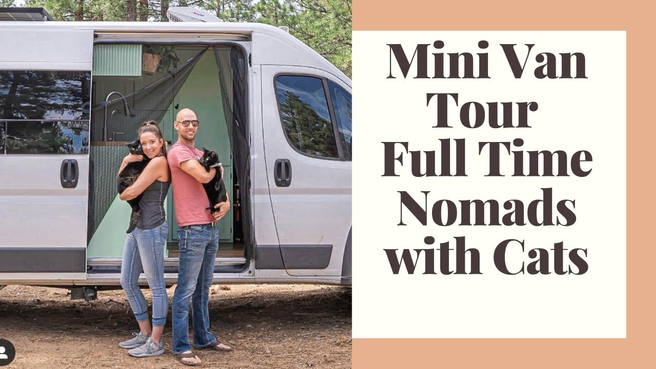 Van Tour | Covid Travel Nurse and Wife Convert Camper Van to Live Full Time with Cats