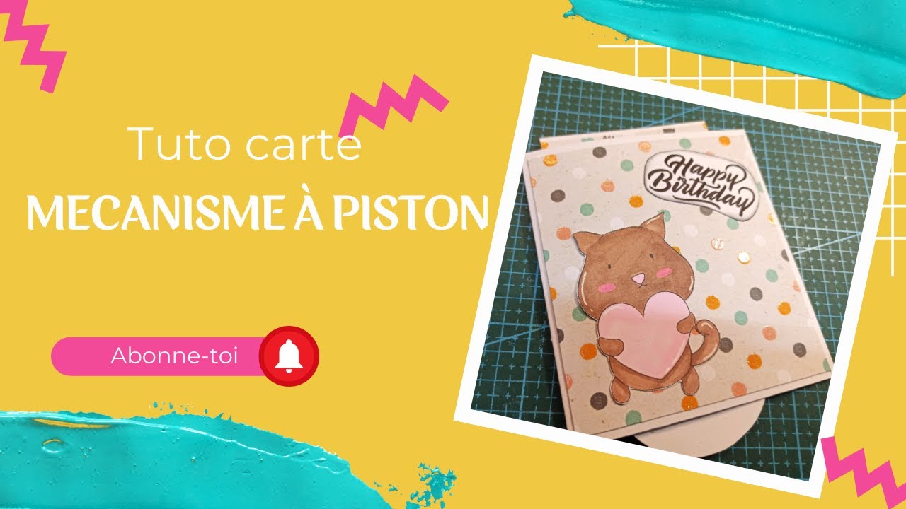 Tuto carte: mécanisme à piston (carte cache cache)
