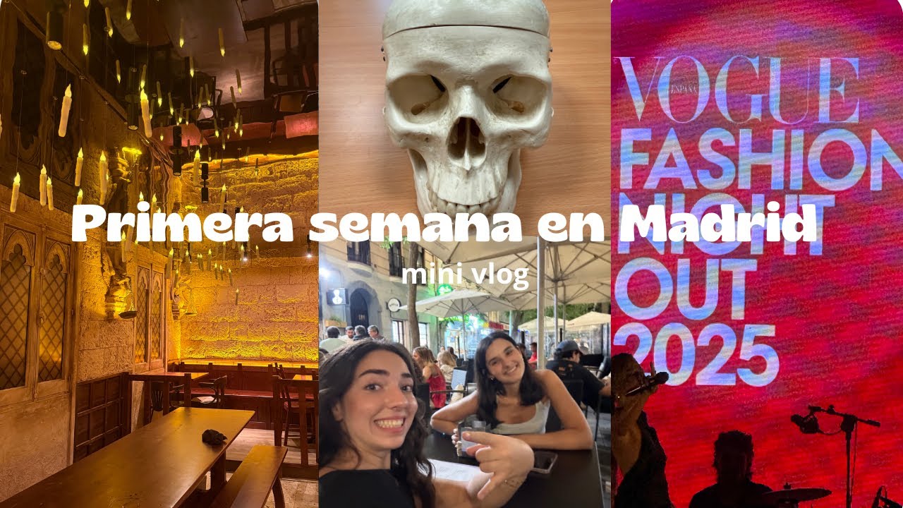 Mi primera semana en MADRID🌷// puertas abiertas, comidas, clases, vuelta a casa…