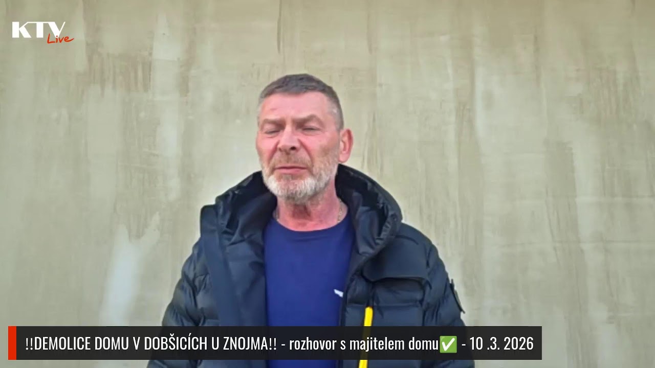 Rozhovor s majitelem domu, kde hrozí demolice - Znojmo - 10.3.2026