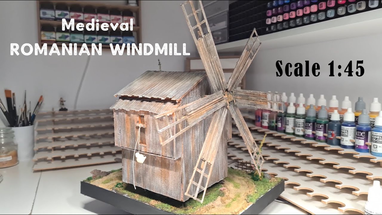 Romanian Medieval Windmill  - 1:45 Diorama