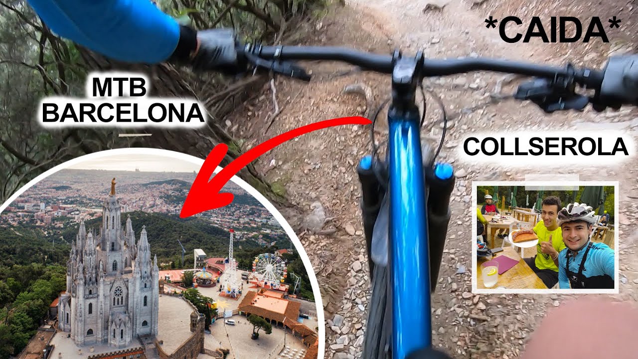 🏔️ TRIALERAS MTB  de BARCELONA a SAN CUGAT 🚴 // MTB COLLSEROLA // MEJORES TRIALERAS // *CAIDA*