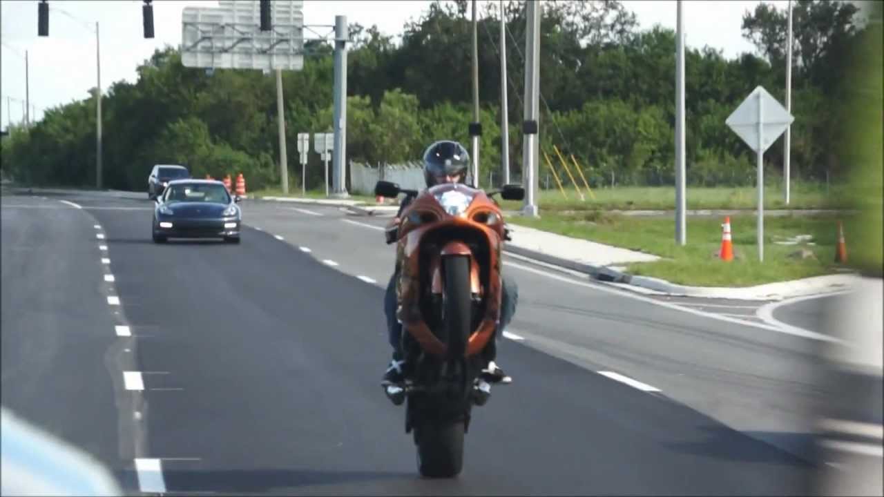 Custom Hayabusa Stretched on a 240 riding 1st gear wheelies..