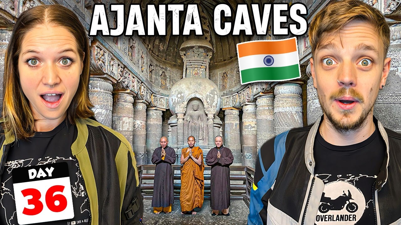 36🇮🇳 Riding to India’s Forgotten Masterpiece 😱 (Ajanta Caves)