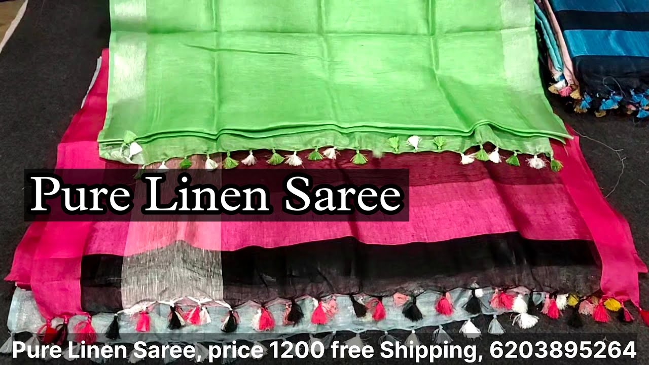 Latest Pure Linen Saree With Price || Linen Saree Manufacture || Wholesale Price