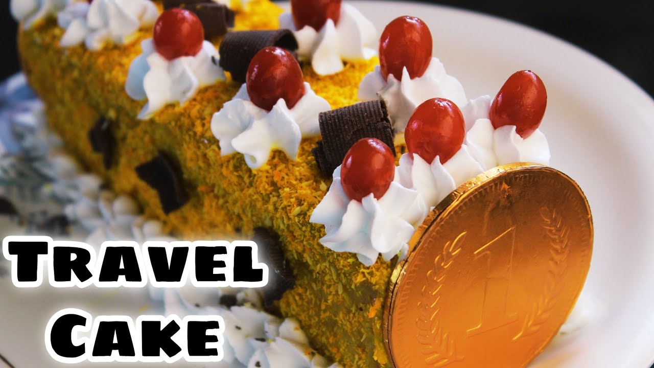 How to make Travel Cake | Pineapple Travel Cake Recipe | Homemade Eggless Tasty Simple Travel Cake