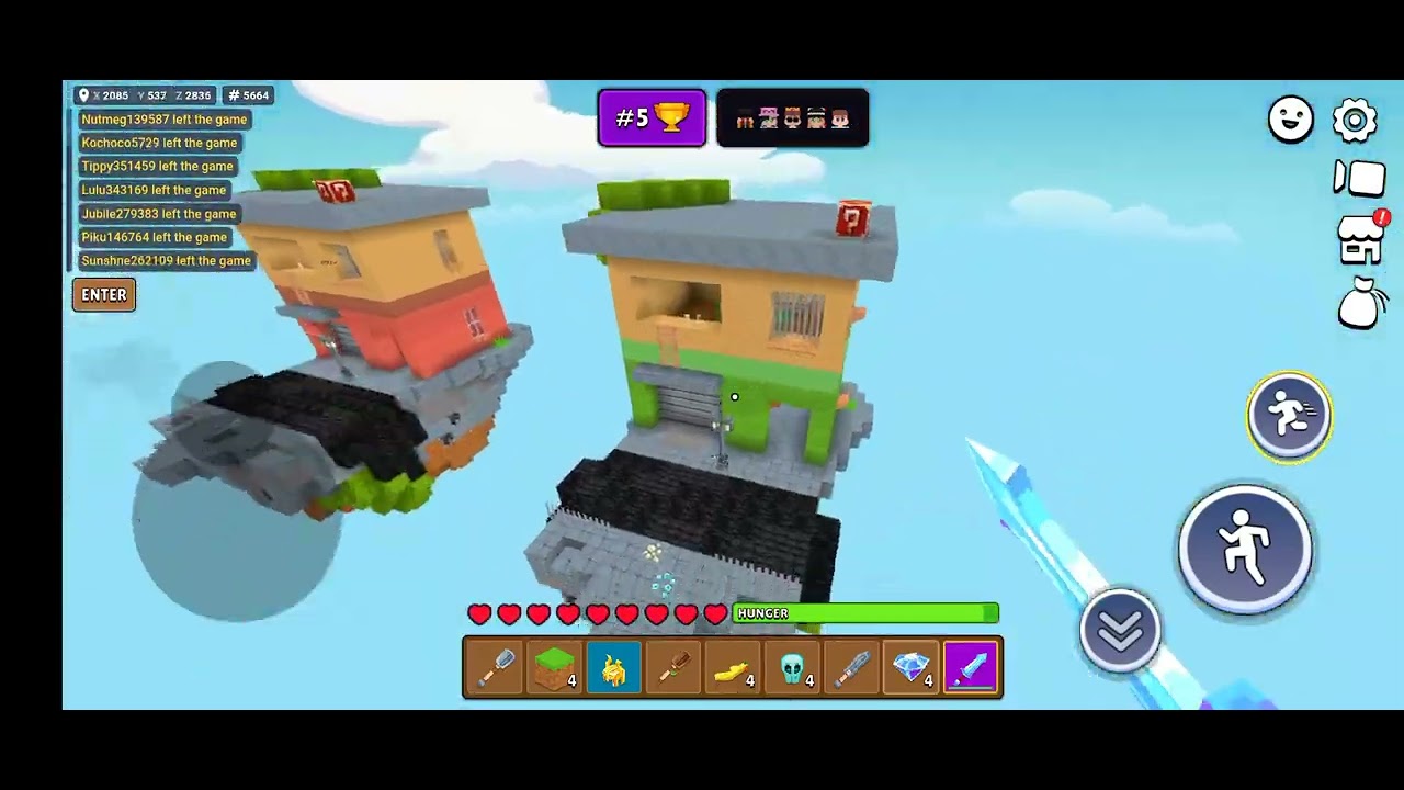 Mine fun.io ⚔️ the world 🌎 record ⏺️ in sky wars 2min+! GG 😄 