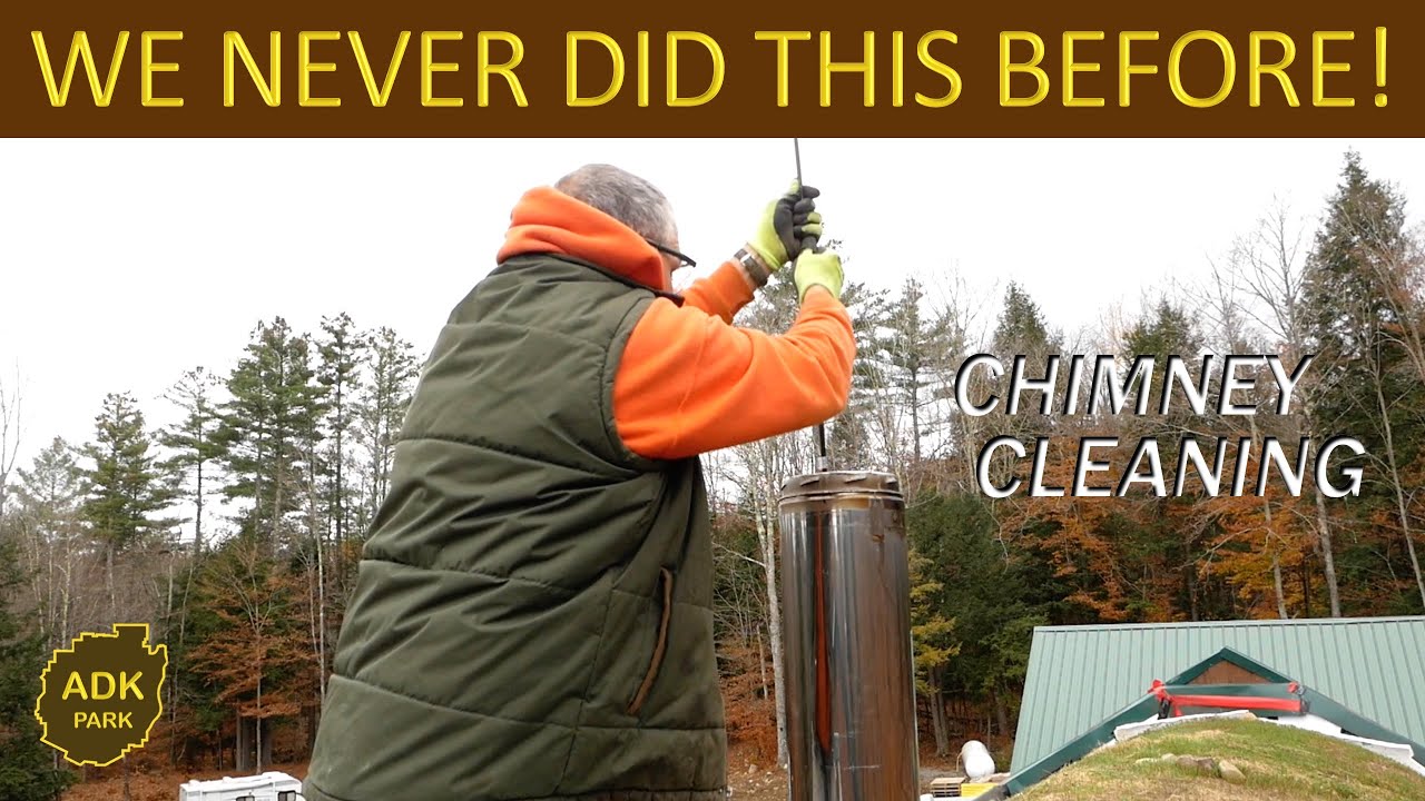 CLEANING our STEEL CHIMNEY for the FIRST TIME