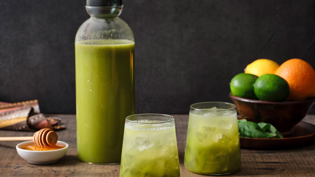 Pati Jinich - Lemon, Honey and Basil Agua Fresca