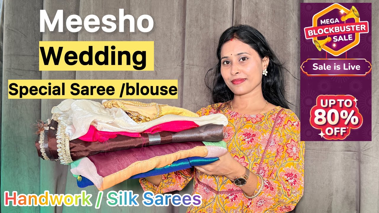Budget Wedding Saree Haul From Meesho | Beautiful Bridal Sarees 2026