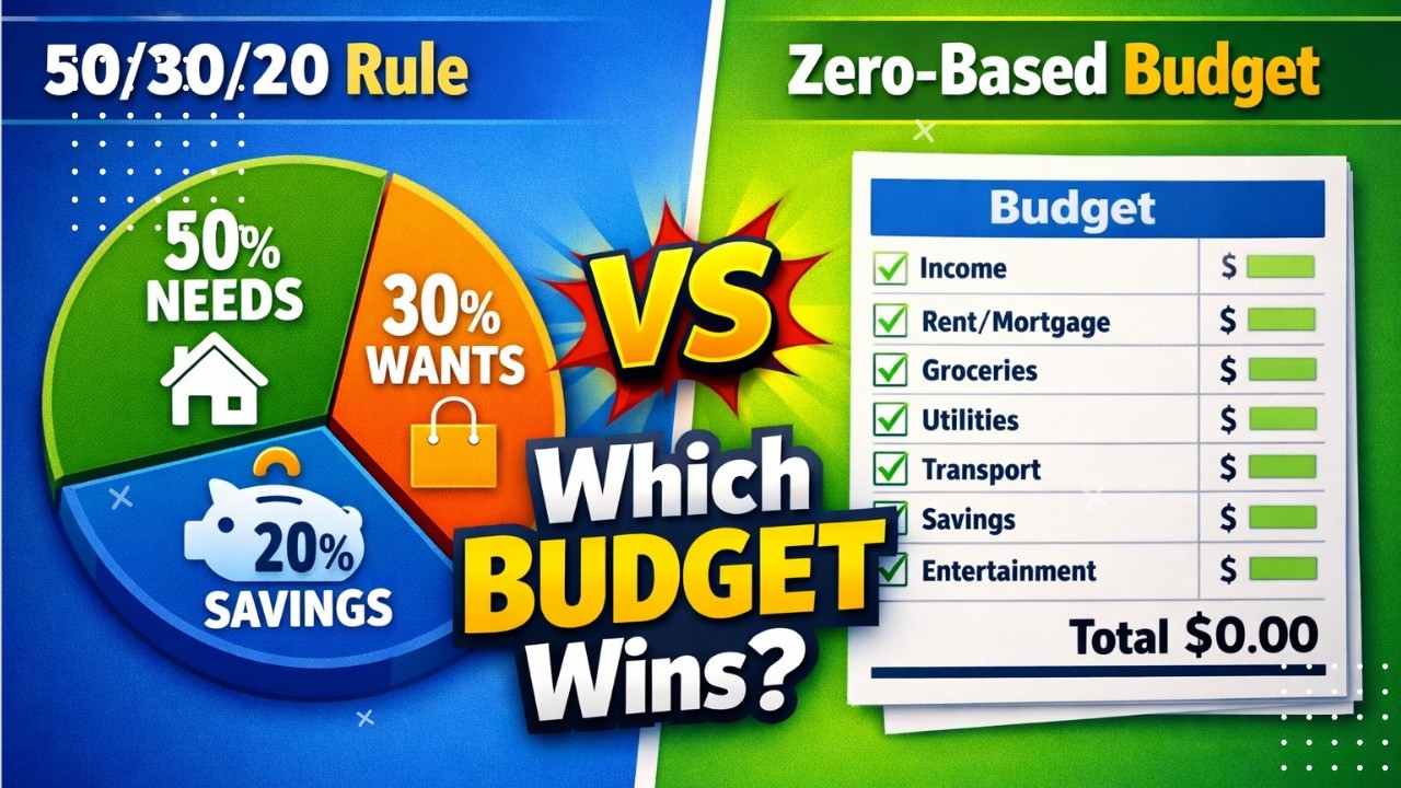 50/30/20 vs Zero-Based Budgeting Methods Compared (Simple Breakdown)
