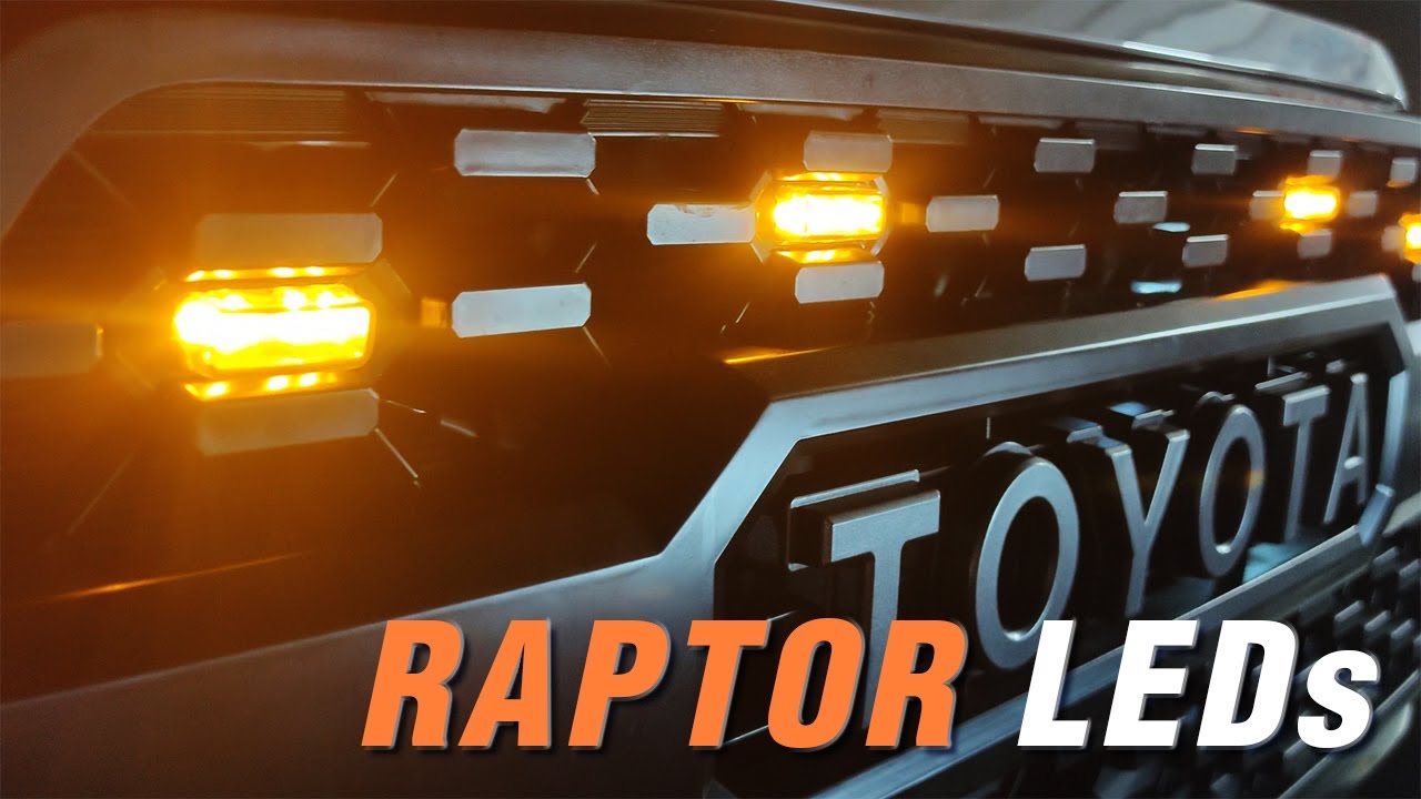 💥Como instalar LUCES RAPTOR de Amazon en Tacoma 3rd Gen! CABLEAR luces LED en parrilla estilo Raptor