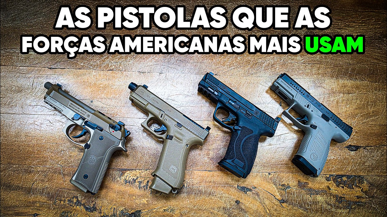 As Pistolas que as For&ccedil;as Americanas mais USAM