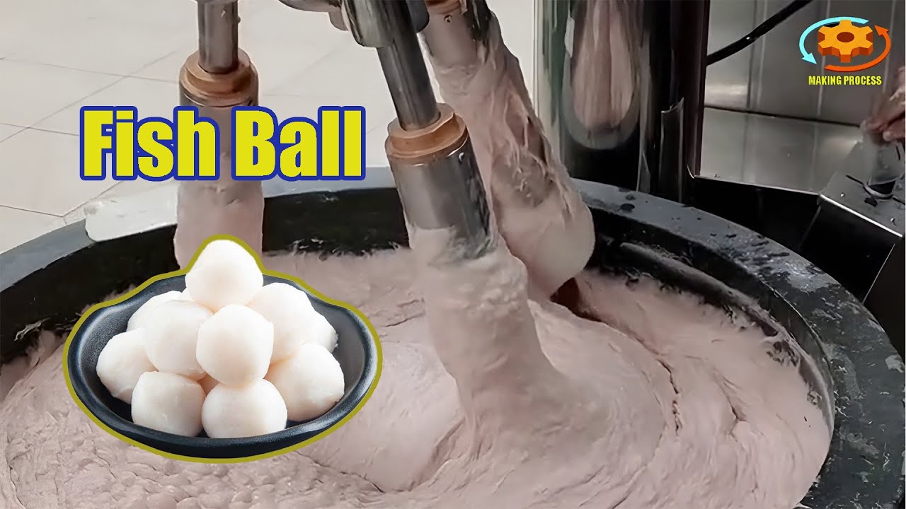 Process Of Making Fish Balls In Factory || How to Make Fish Balls?