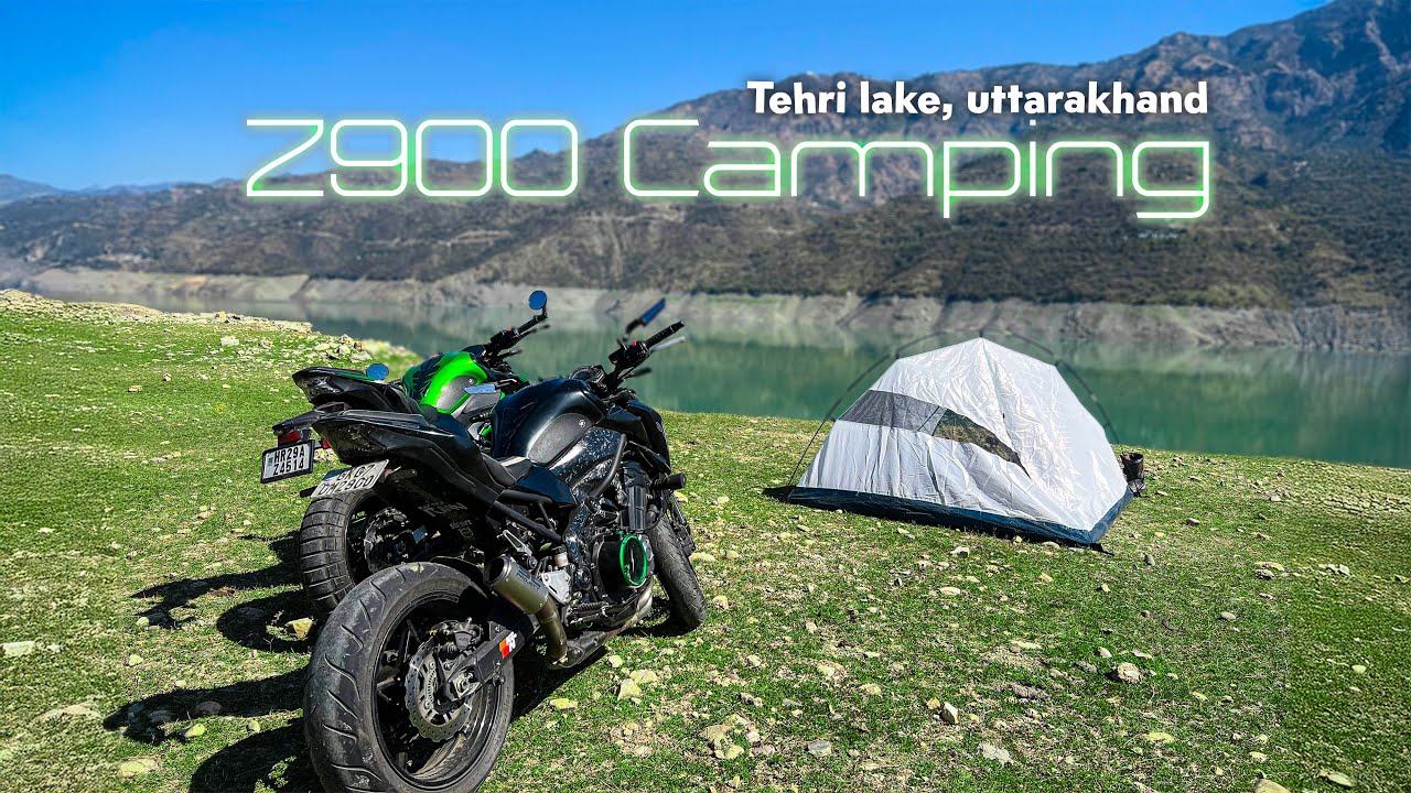 Motorcycle Camping at Tehri Lake, Uttarakhand | Kawasaki Z900 | Harsil Ride Ep. 2