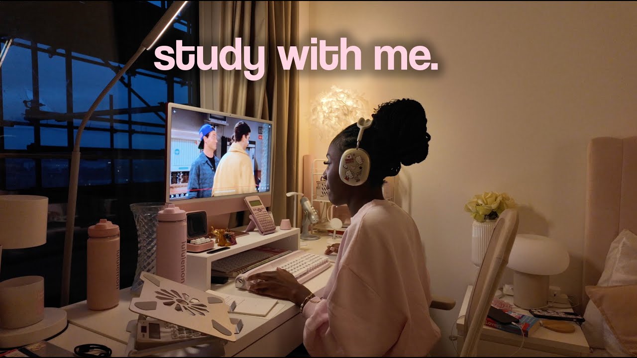 real time study with me 🎧 back to school season 2024 lofi music + background noise no break