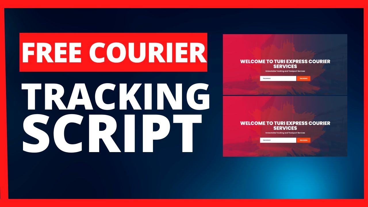 how to create courier shipping website with free script