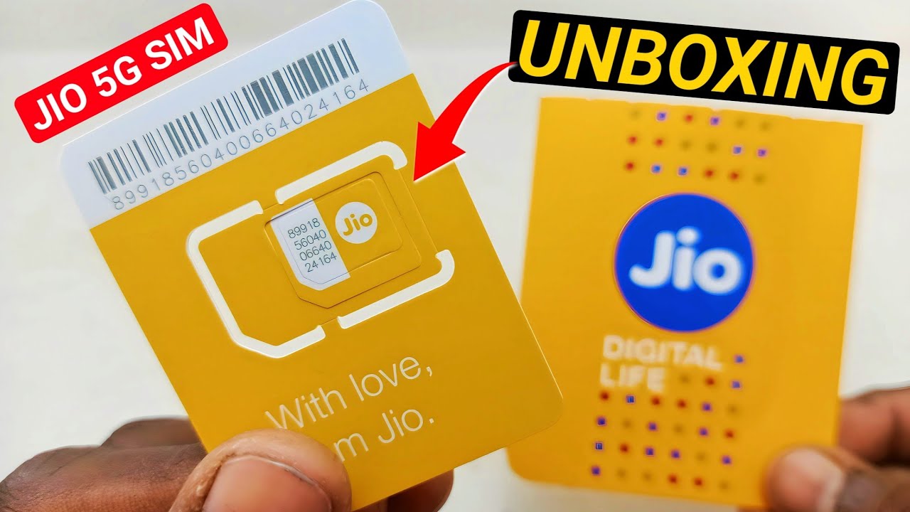 Jio True 5g SIM Unboxing | Jio 5g Sim Card Unboxing | Jio 5G [JIO 5G SIM]