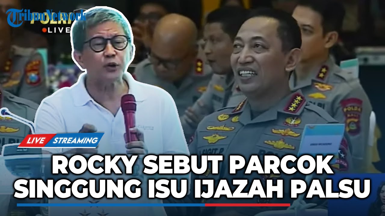 🔴 Rocky Gerung Blak-Blakan Singgung Parcok,Kasus Ijazah Palsu Hingga Fufu Fafa Depan Jenderal Polri