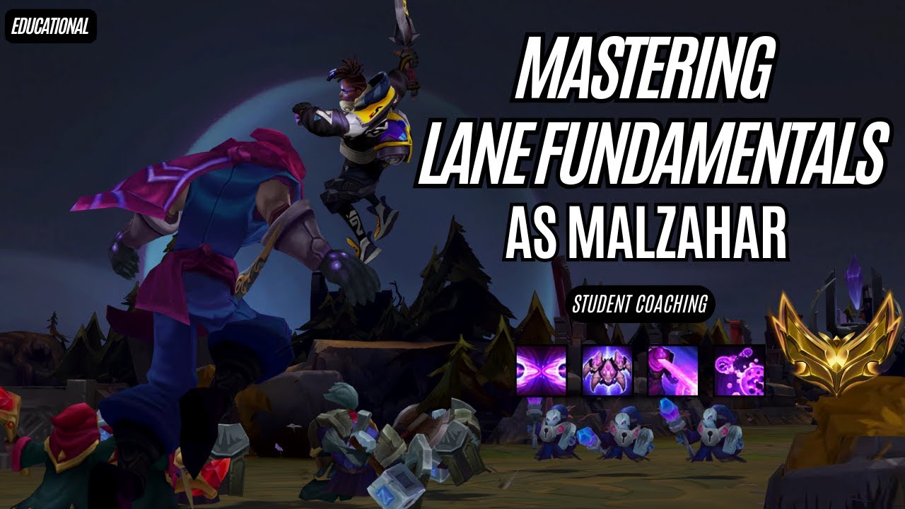 MASTER Lane Fundamentals as MALZAHAR in 1 HOUR | IN-DEPTH Lane Coaching Season 15