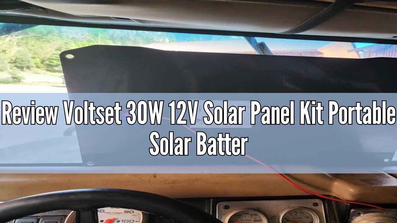 Review Voltset 30W 12V Solar Panel Kit Portable Solar Battery Charger Maintainer Waterproof Trickle
