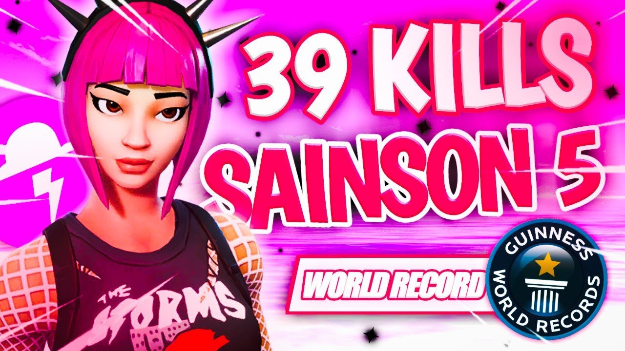 WORLD RECORD SAISON 5 39 kills solo squad (Fortnite Battle Royale)