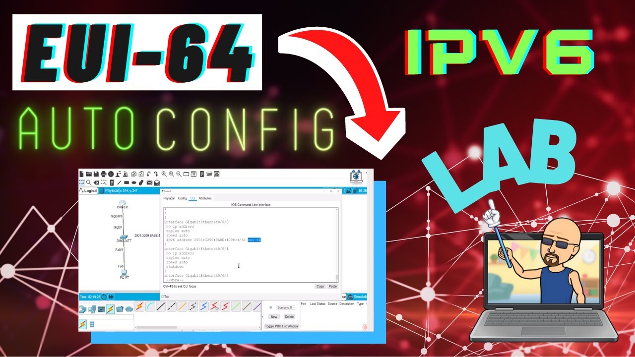 Bite Size IPv6 Auto Config EUI 64 Lab