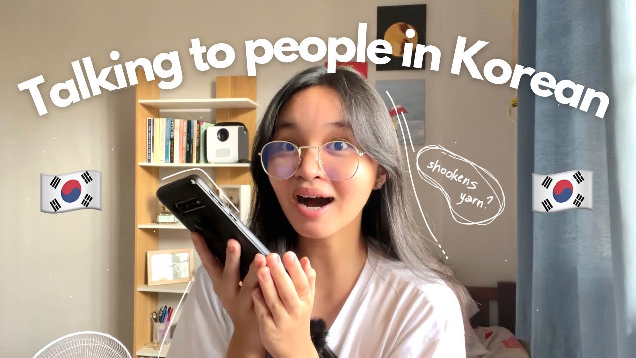 Разговариваю с людьми на корейском языке🇰🇷 || Чика с веером🫶🏻