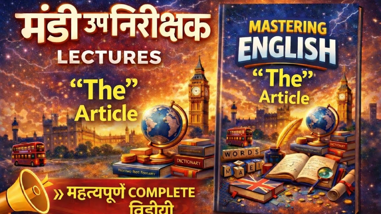 CGVYAPAM मंडी उपनिरीक्षक (English Grammar Article 'The' #2) #cgpsc #cgvyapam 