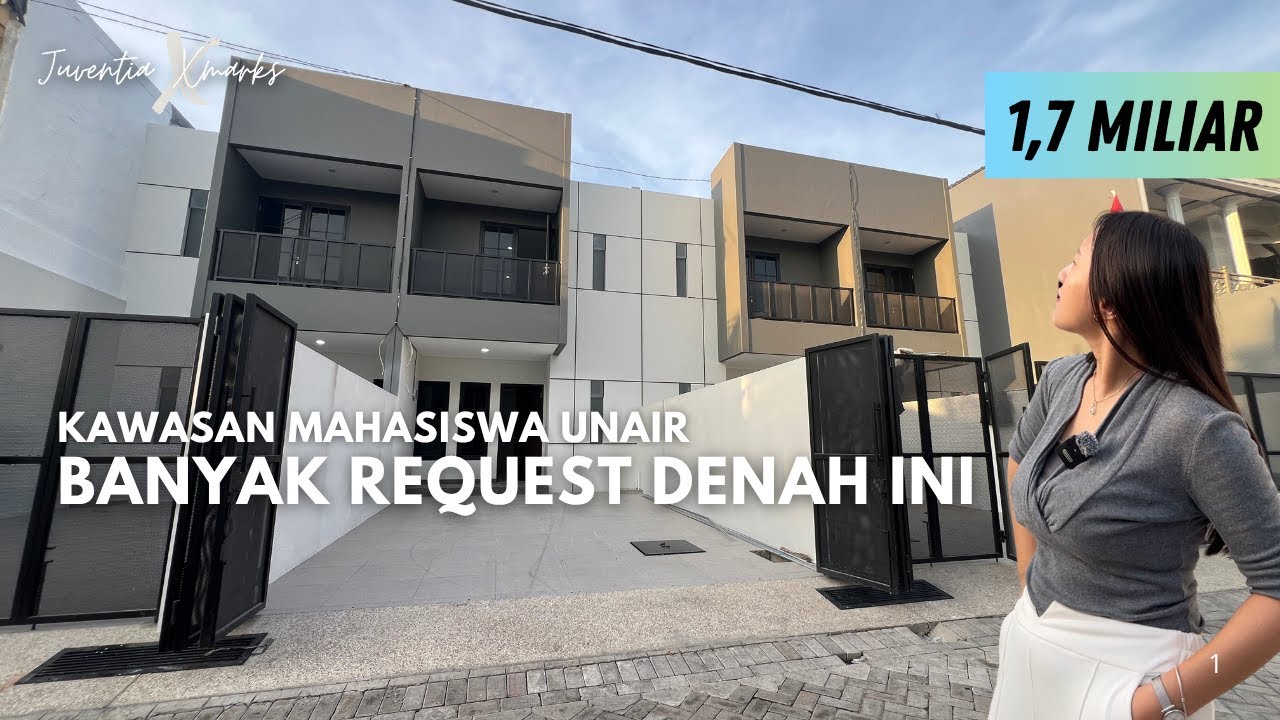 Request Denah Rumah Laris Manis || Dekat ke Tengah Kota dan UNAIR Surabaya