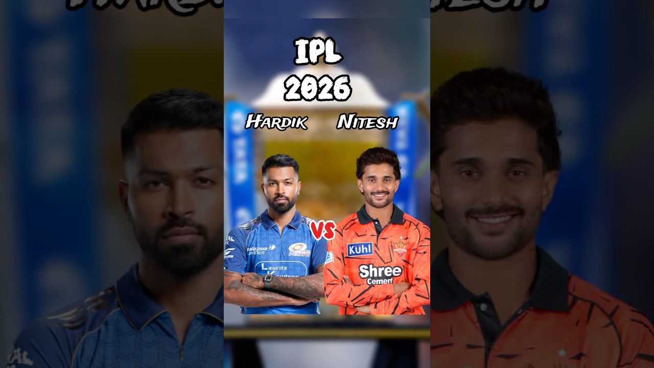 Hardik Pandya 🆚 Nitish Kumar Reddy 😱 | IPL 2026 Mein Kaun Better All-Rounder? 🔥 #shorts