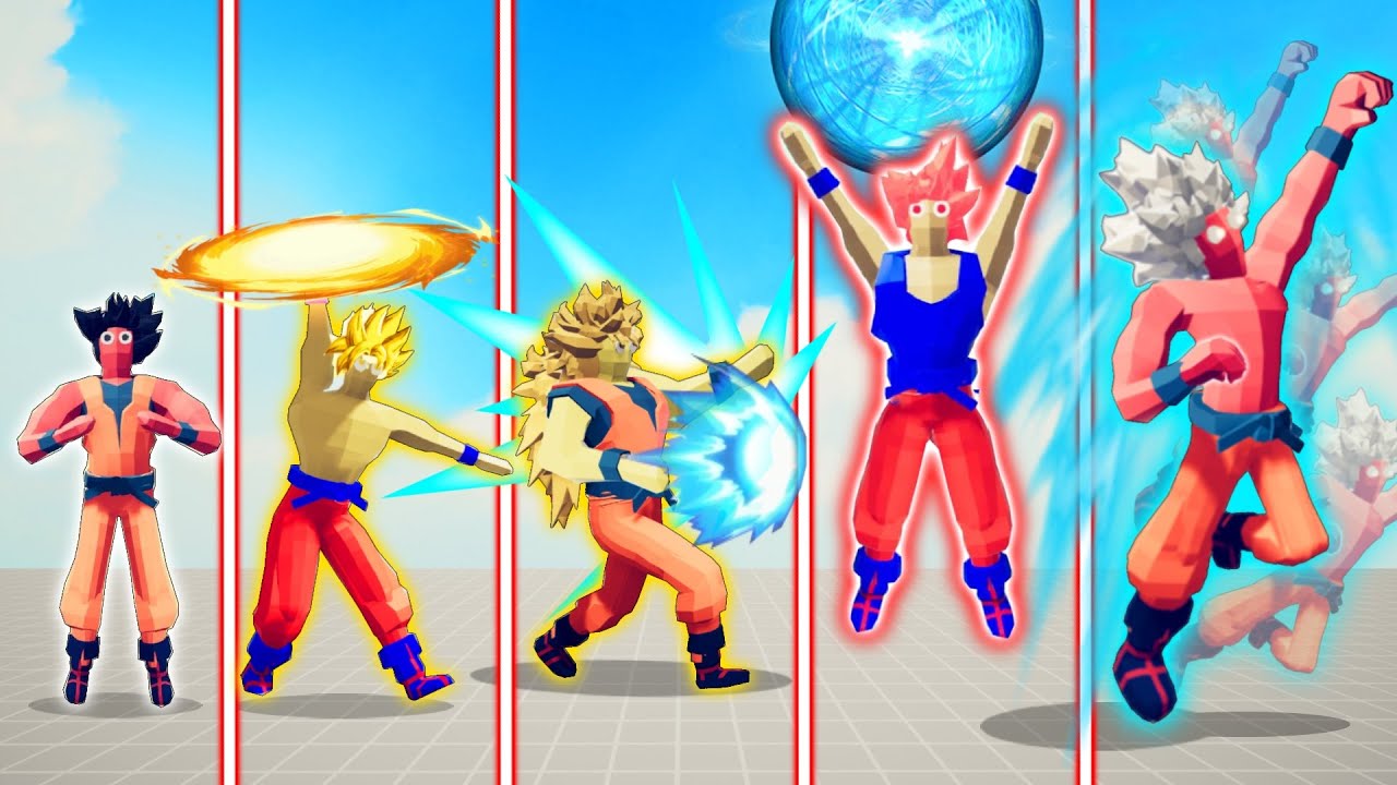 EVOLUTION - ALL LEVEL SAIYAN of SON GOKU | TABS - Totally Accurate Battle Simulator