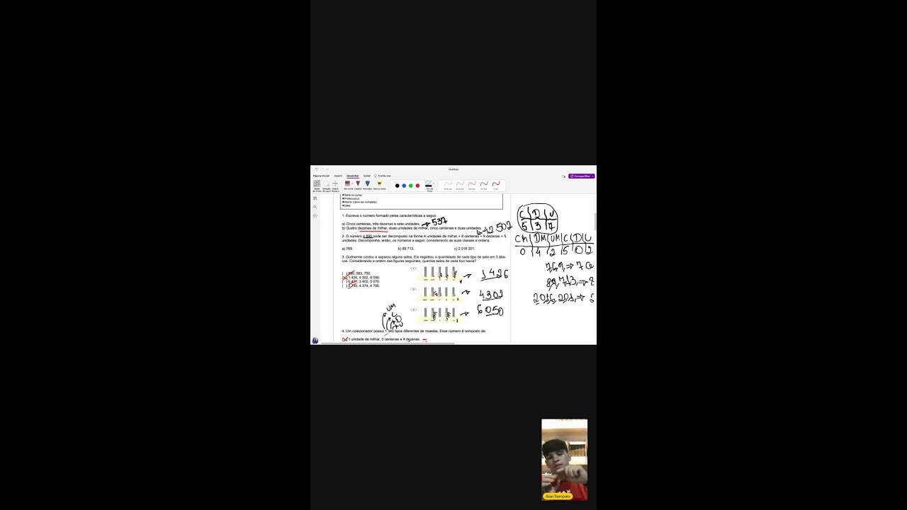 Resolução de questão: sistema de numeração decimal com prof. Alan Sampaio 📱