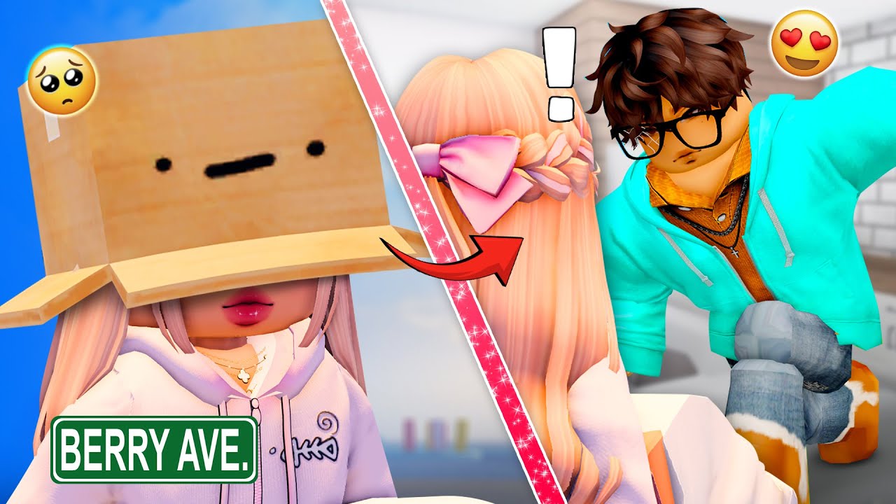 JOLIE FILLE DANS UNE BOÎTE CACHE SON VISAGE, MAIS LE GARÇON CRAQUE (Berry Avenue Story)