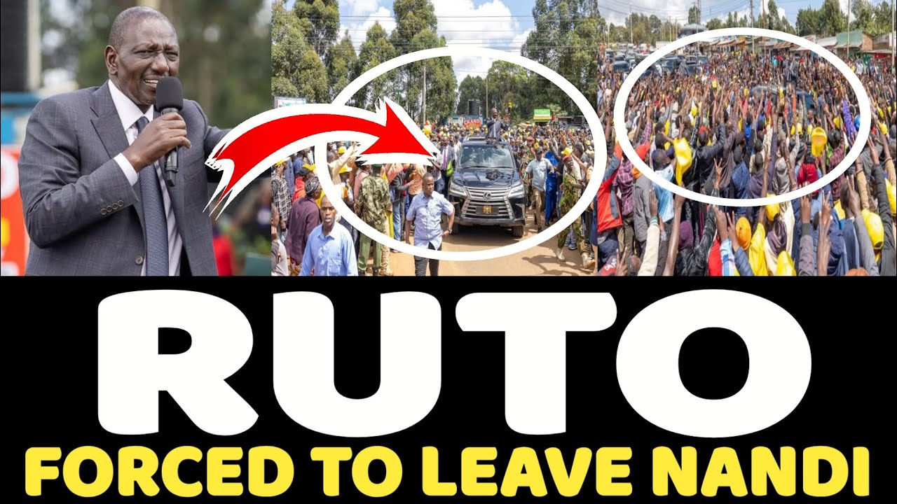Ruto and his UDA MPs Forced To LEAVE NANDI County Mercilessly CROWD Chant WANTAM - It's Over!