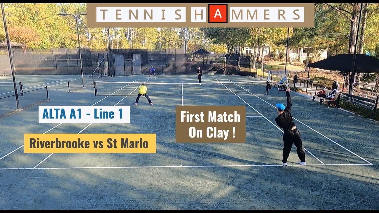 First Match On Clay! | ALTA A1 - Line 1 | Riverbrooke vs St Marlo |